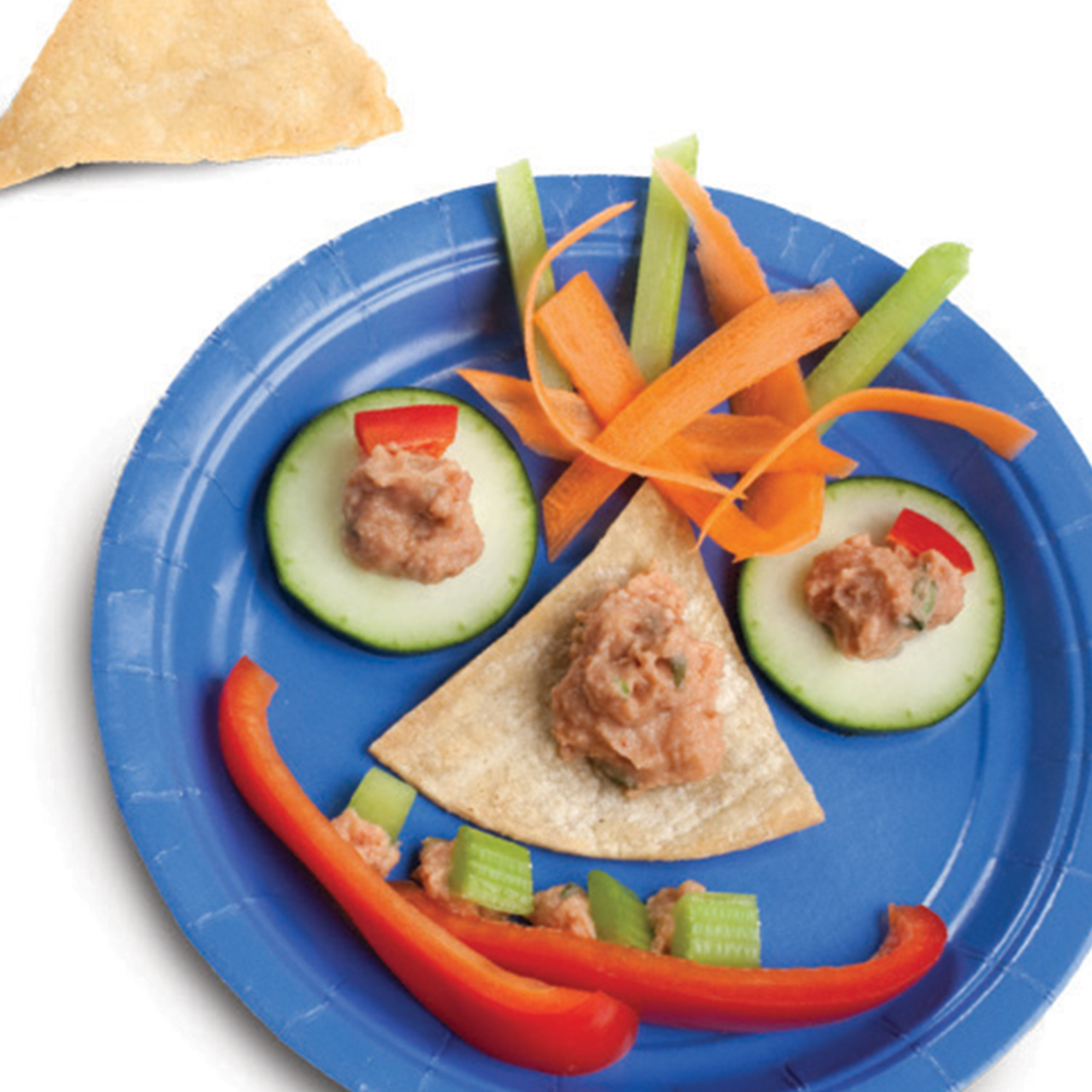 Ranchero Dip with Vegetable Sticks and Baked Chips