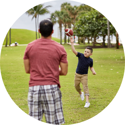 Jugar a atrapar la pelota